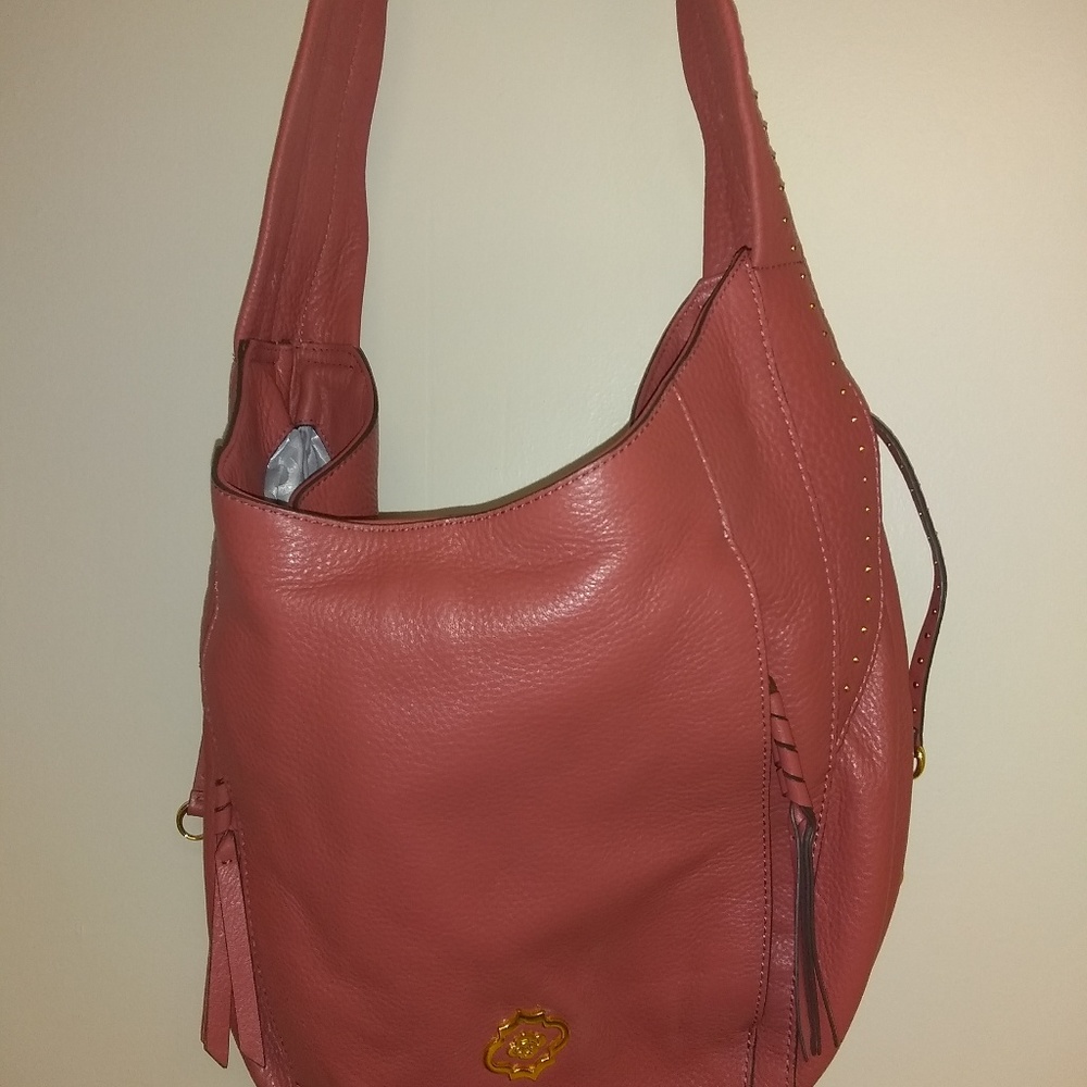 Burnt amber Official OrYany Purse with zippers EUC